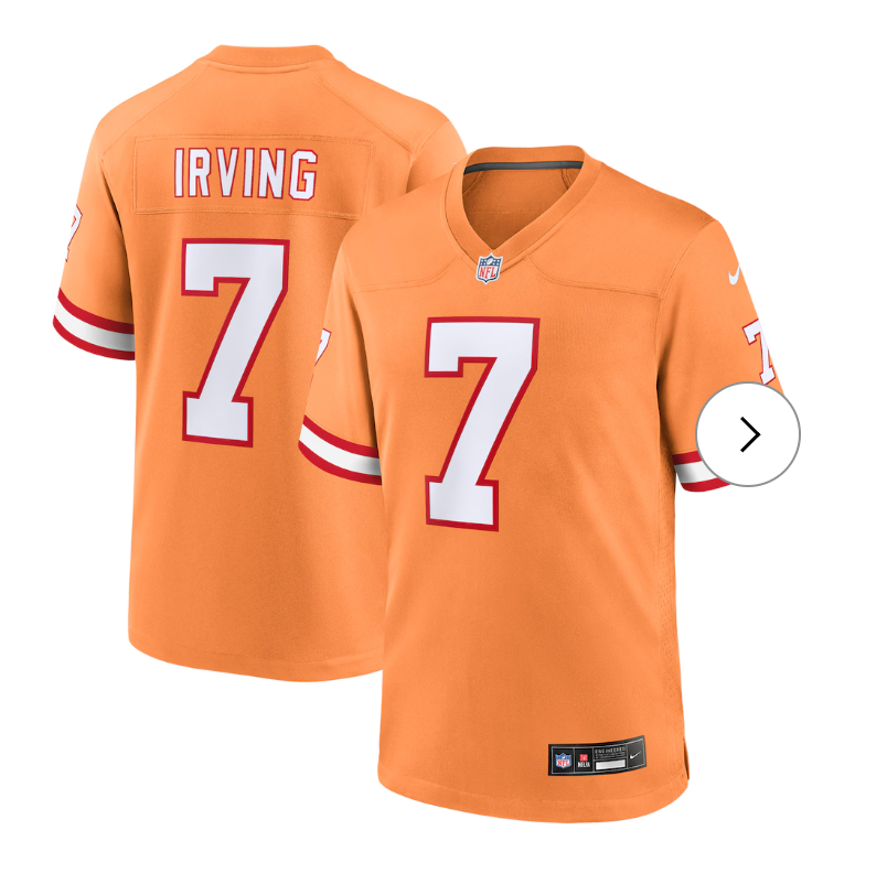 Bucky Irving Tampa Bay Buccaneers Nike Alternate Game Jersey - Orange