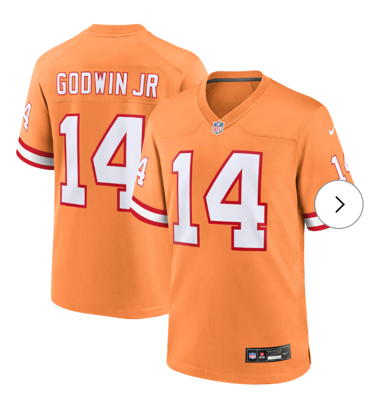 Chris Godwin Jr. Tampa Bay Buccaneers Nike Alternate Game Player Jersey - Orange