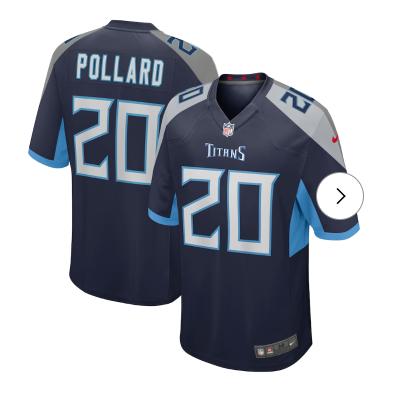 Tony Pollard Tennessee Titans Nike Game Player Jersey - Navy