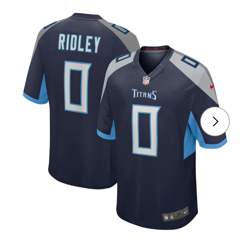 Calvin Ridley Tennessee Titans Nike Game Player Jersey - Navy