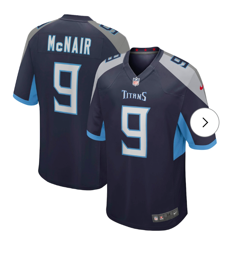 Steve McNair Tennessee Titans Nike Game Retired Player Jersey - Navy