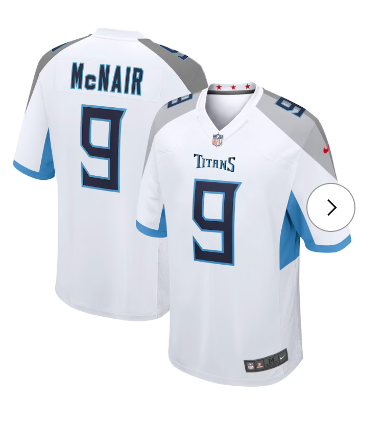 Steve McNair Tennessee Titans Nike Retired Player Game Jersey - White