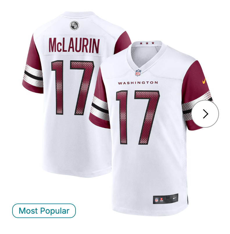 Terry McLaurin Washington Commanders Nike Game Jersey - White