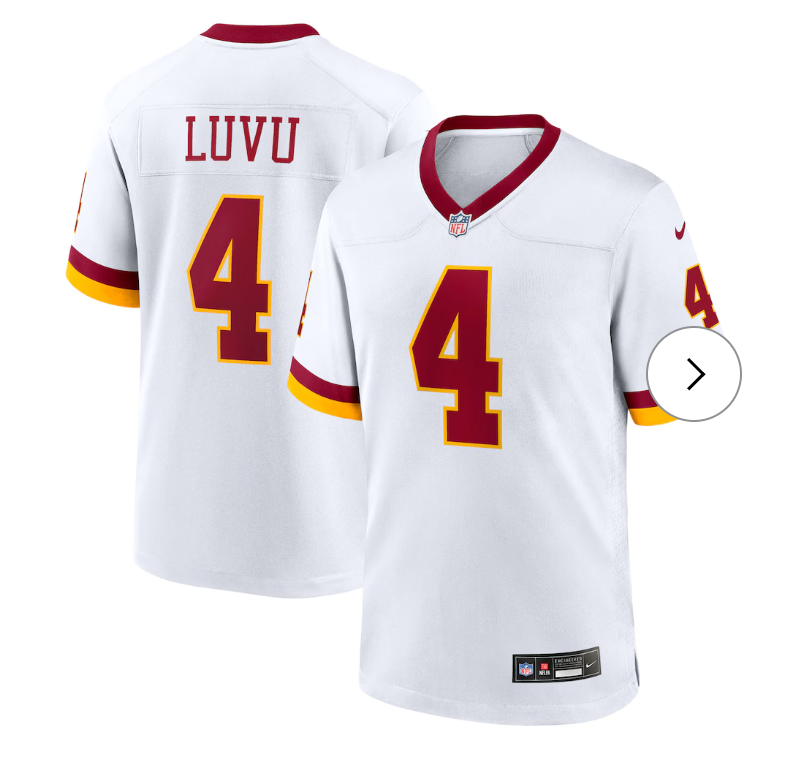 Frankie Luvu Washington Commanders Nike Game Super Bowl Era Jersey - White