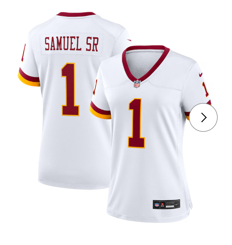 Deebo Samuel Sr Washington Commanders Nike Women's Game Super Bowl Era Jersey - White