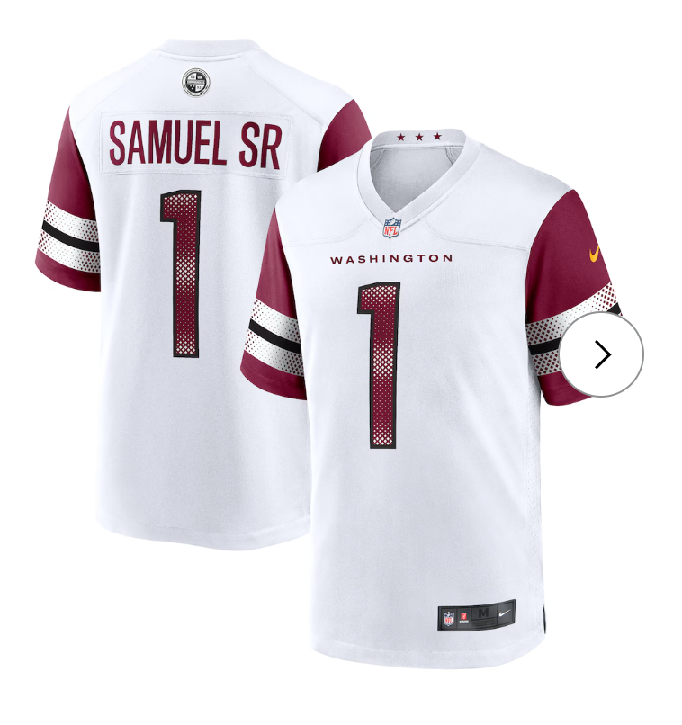 Deebo Samuel Sr Washington Commanders Nike Game Player Jersey - White