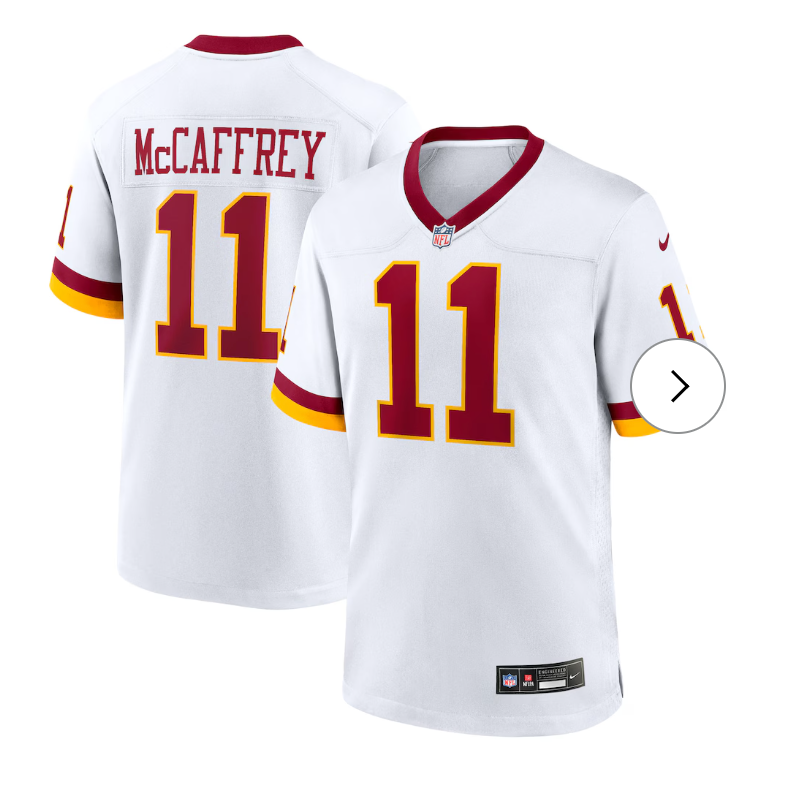 Luke McCaffrey Washington Commanders Nike Game Super Bowl Era Jersey - White
