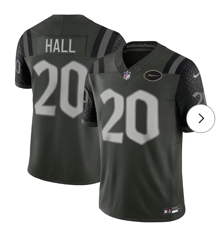 Breece Hall New York Jets Nike 2025 Rivalries Collection Limited Jersey - Gotham Green